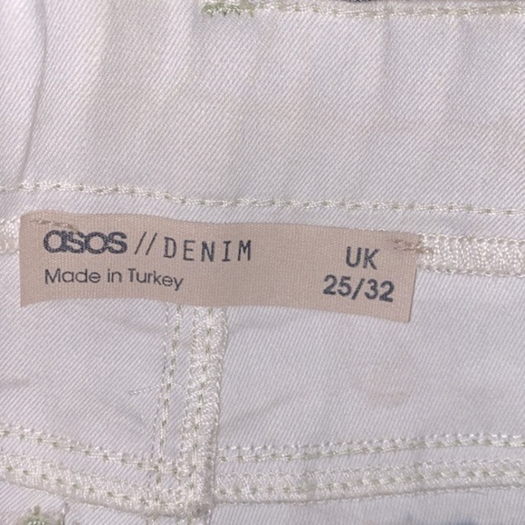 ASOS snakeskin green pants size 25 - Picture 4 of 8